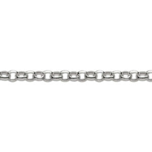925 Sterling Silver 5.60mm Hollow Roll Tondo (Roll Belcher) Bracelet