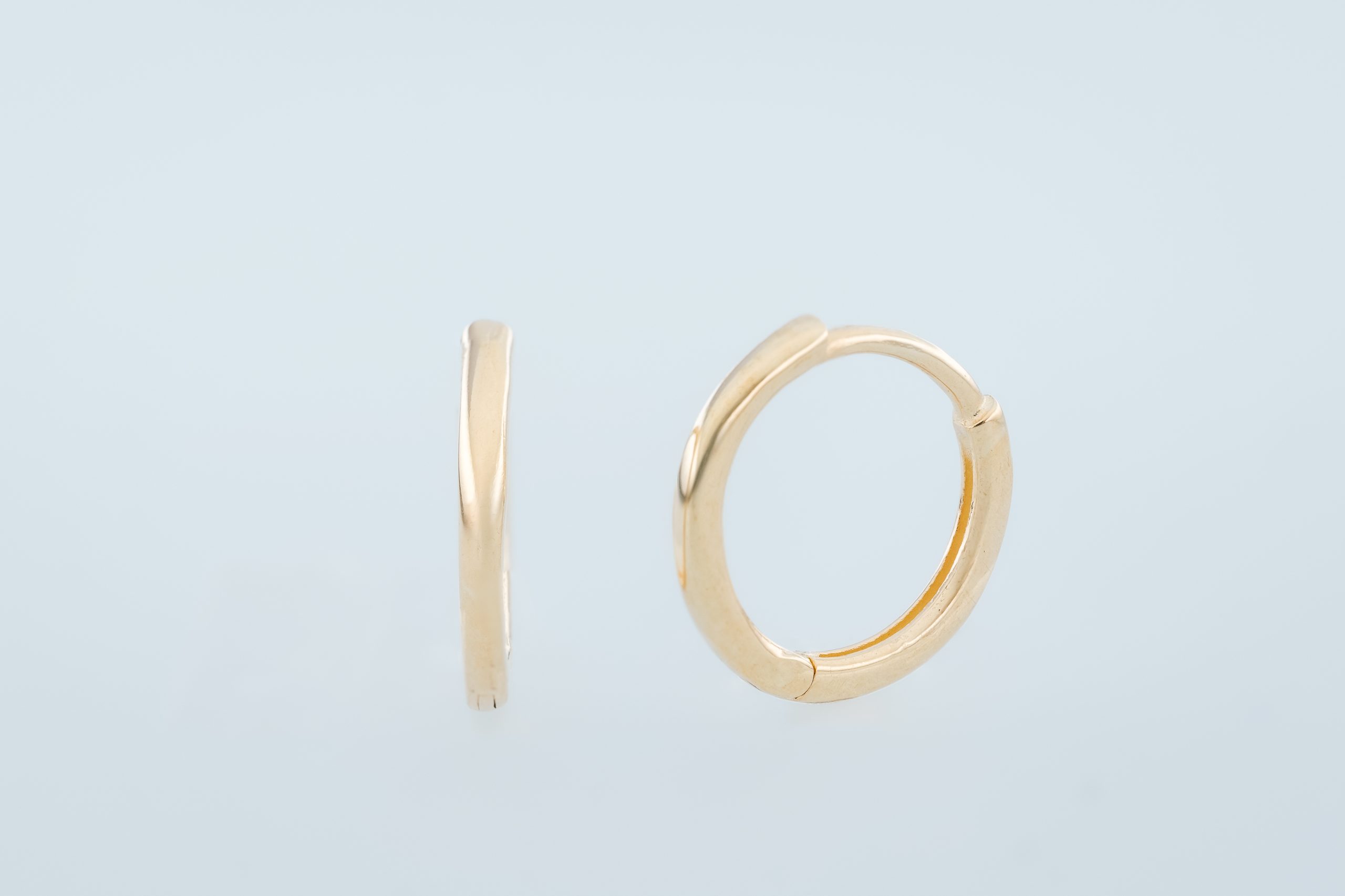 9KT Yellow Gold Huggies (1.3mm)