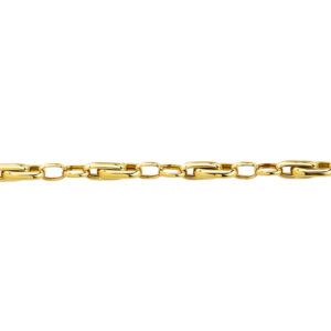 9KT Yellow Gold Fancy Link Chain
