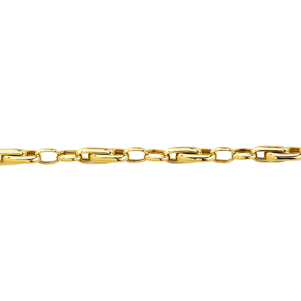 9KT Yellow Gold Fancy Link Chain