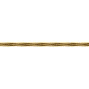 9KT Yellow Gold 2.80mm Snake Flat Chain